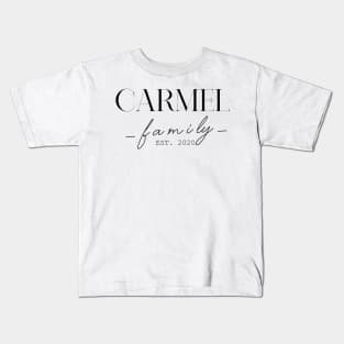Carmel Family EST. 2020, Surname, Carmel Kids T-Shirt